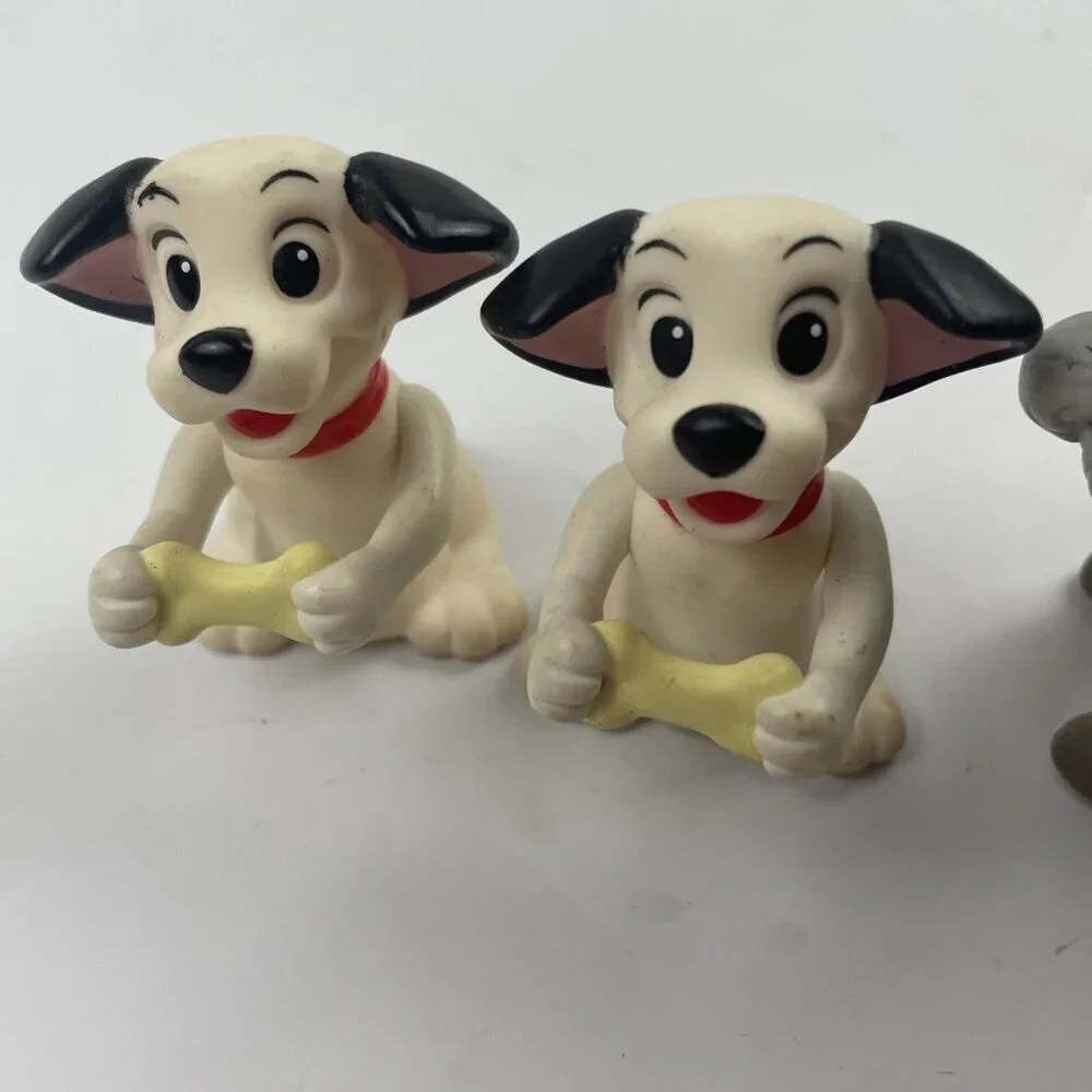 Disney 101 DALMATIANS Figures Dogs Cruella Deville Colonel And Sergeant Set Of 4